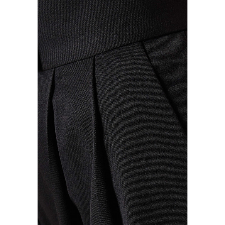 The Attico - Gary Oversized Pants in Wool Black
