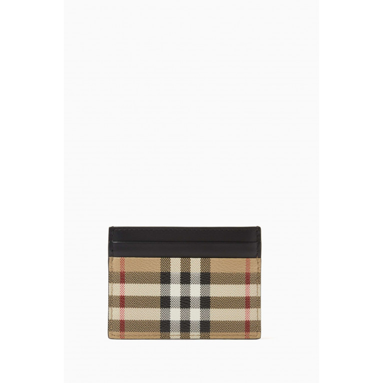 Burberry - Vintage Check Card Case in Eco-canvas & Leather