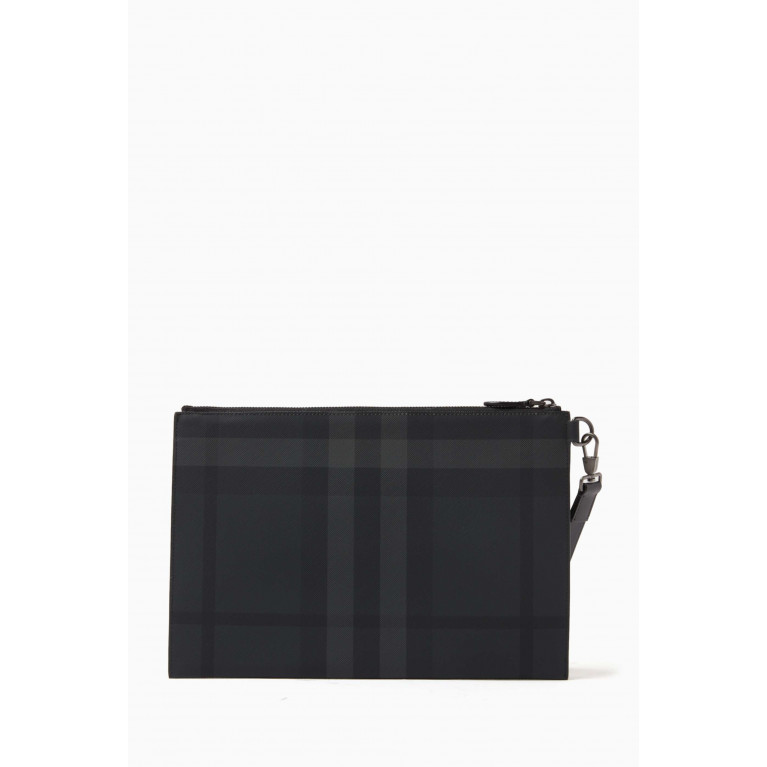 Burberry - Large Zip Pouch in Cotton