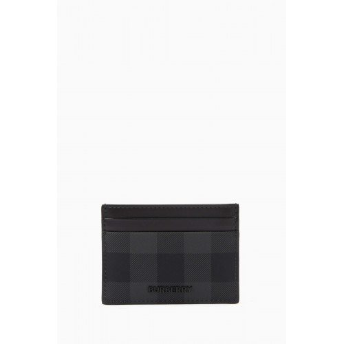 Burberry - Check Card Case in Eco-canvas & Leather