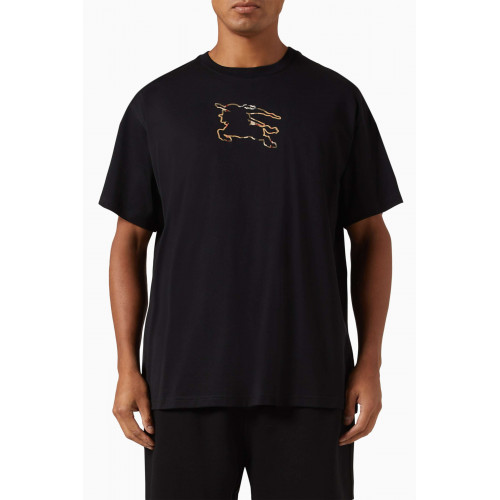 Burberry - Equestrian Knight Print T-shirt in Cotton