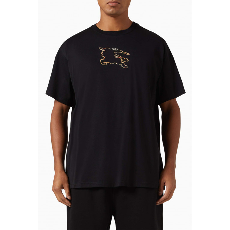 Burberry - Equestrian Knight Print T-shirt in Cotton