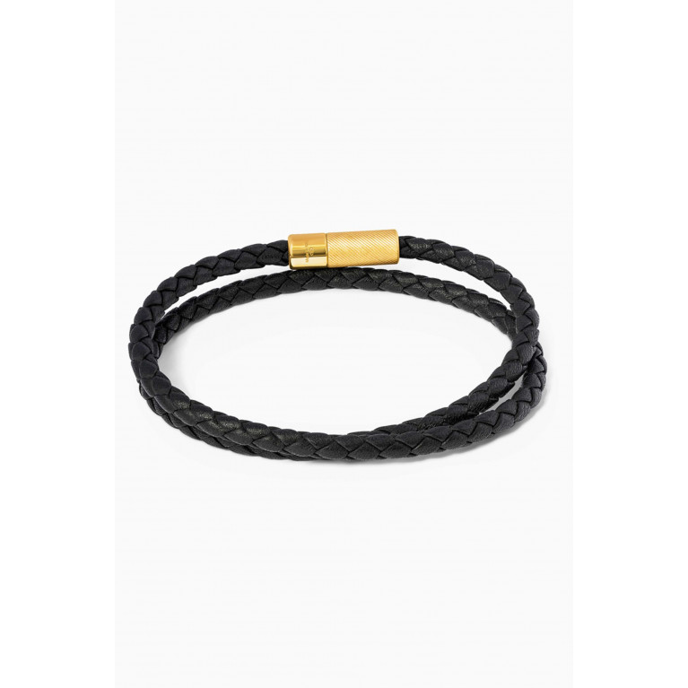 Tateossian - Wrap Braided Bracelet in Leather