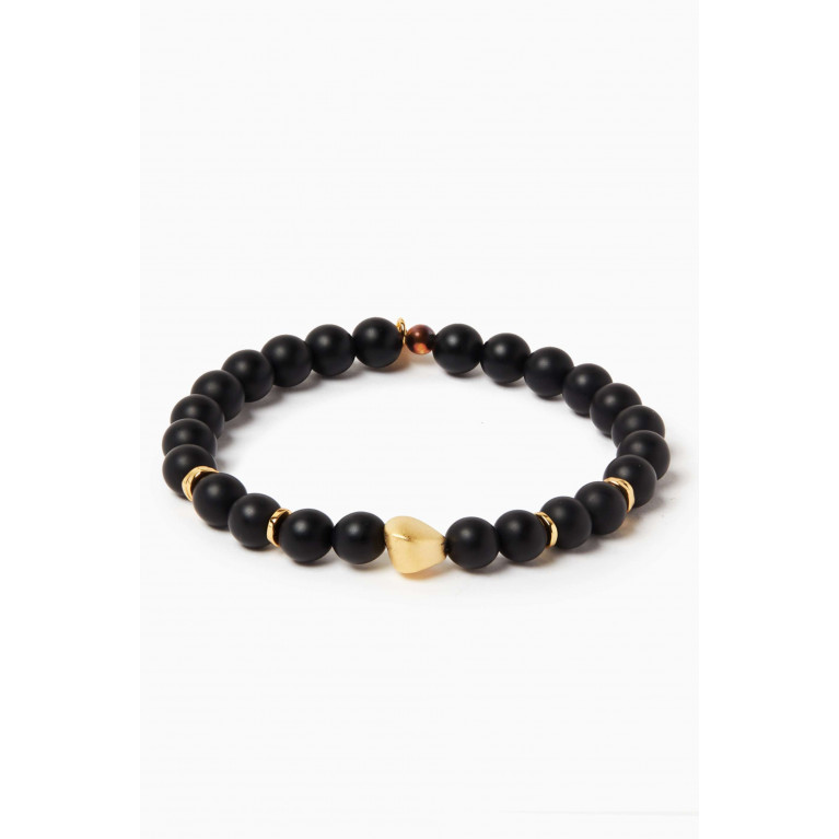 Tateossian - Nugget Bracelet in Gold-plated Beads