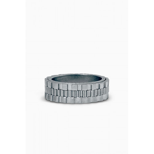 Tateossian - Rotating Gears Ring in Sterling Silver