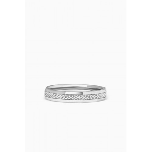 Tateossian - Signature Hexade Ring in Rhodium-plated Sterling Silver