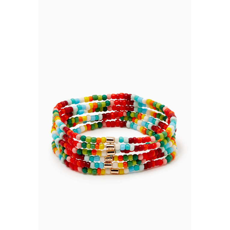 Roxanne Assoulin - Warming Up Bracelet Bunch in Seed Beads, Set of 6