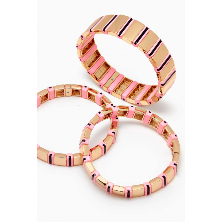 Roxanne Assoulin - Well Tailored Bracelets in Enamel, Set of 3