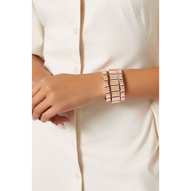 Roxanne Assoulin - Well Tailored Bracelets in Enamel, Set of 3