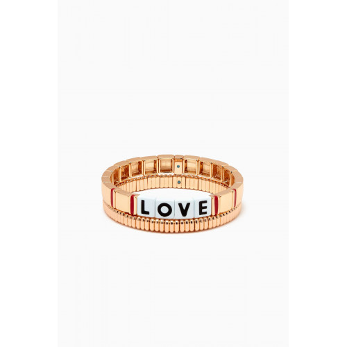 Roxanne Assoulin - Golden Love Bracelet in Enamel, Set of 2