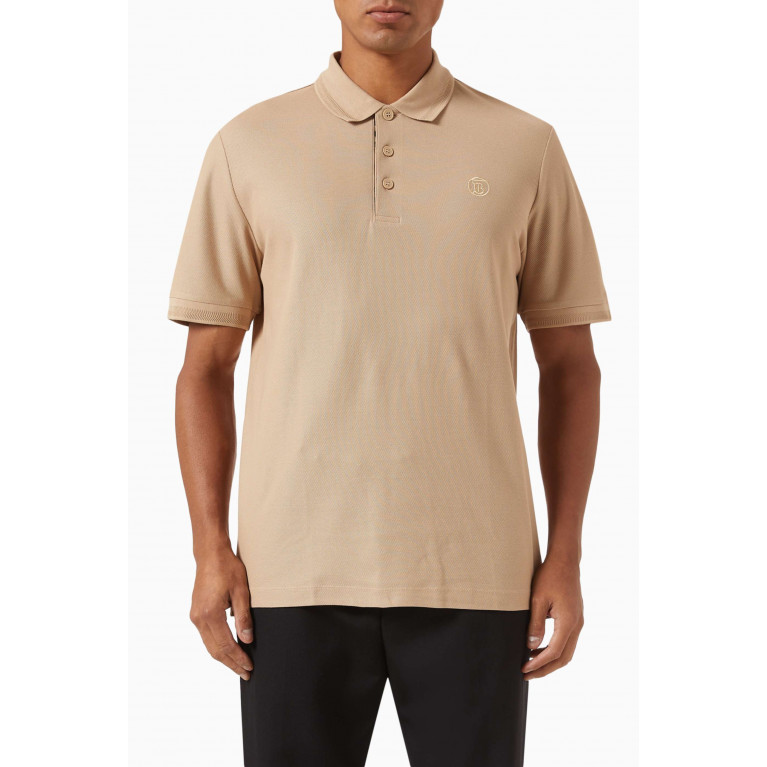 Burberry - Monogram Motif Polo Shirt in Cotton Piqué