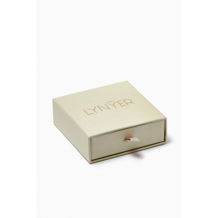 Lynyer - Gaia Pearl Rings in 24kt Gold-plated Brass, Set of 2