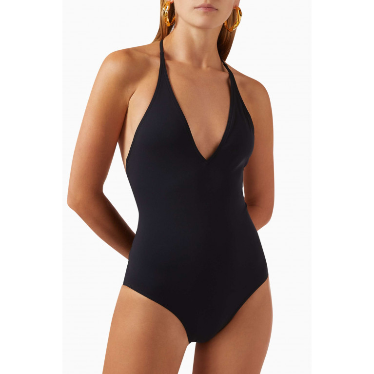 Loro Piana - Halterneck One-piece Swimsuit in Cotton-jersey