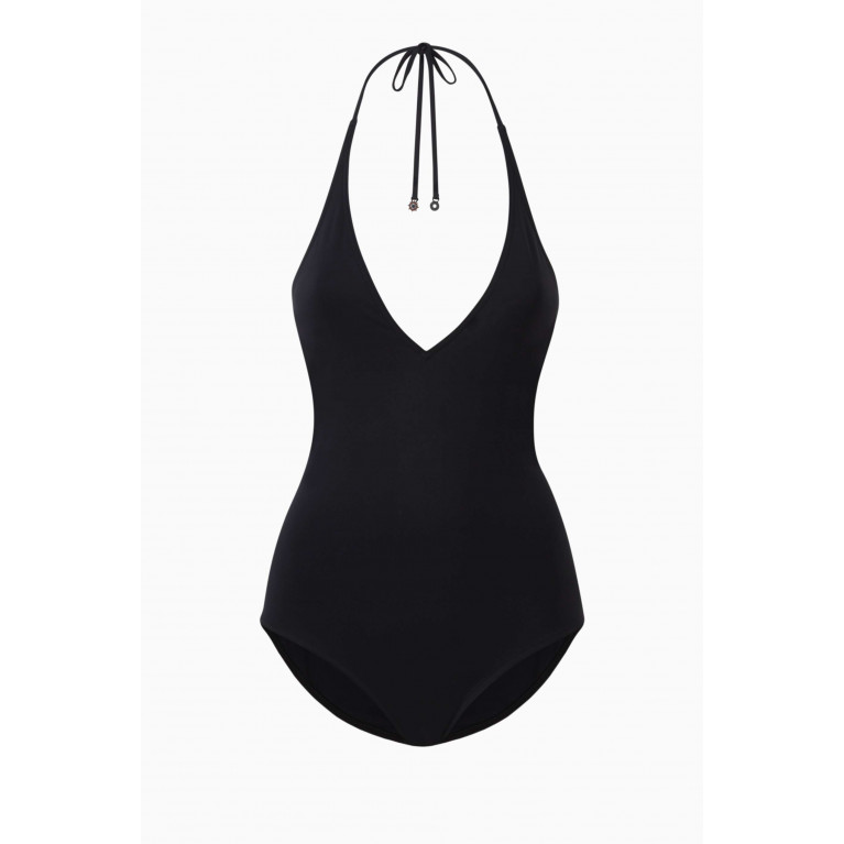 Loro Piana - Halterneck One-piece Swimsuit in Cotton-jersey