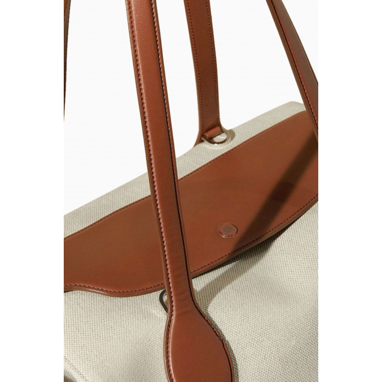 Loro Piana - XL Happy Day Bag in Canvas & Leather