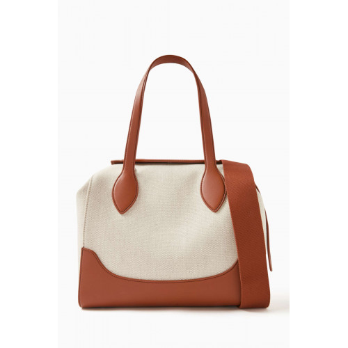 Loro Piana - M Happy Day Bag in Canvas & Leather