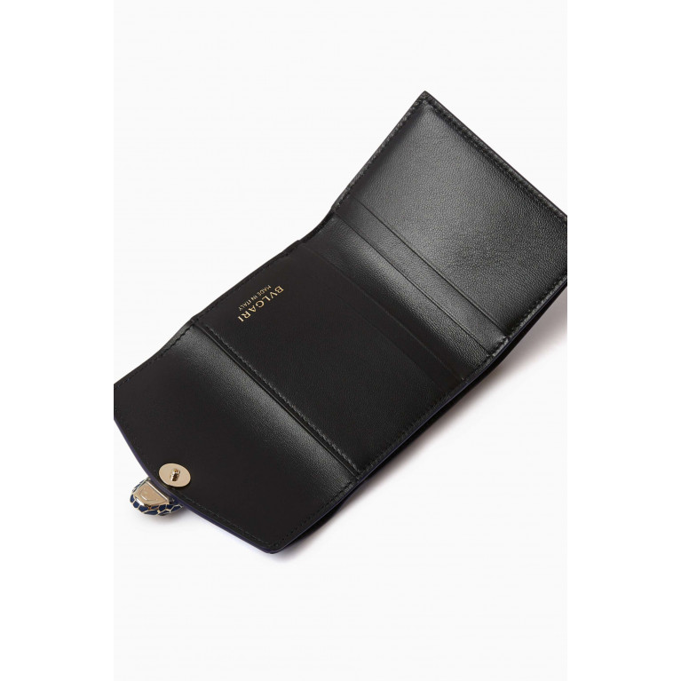 BVLGARI - Serpenti Forever Trifold Wallet in Varnished Leather