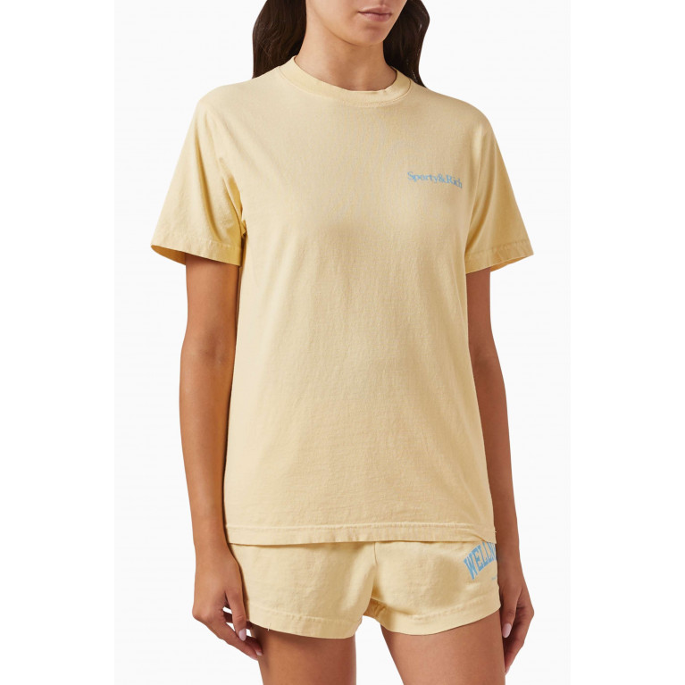 Sporty & Rich - Health Is Wealth T-shirt in Cotton-jersey