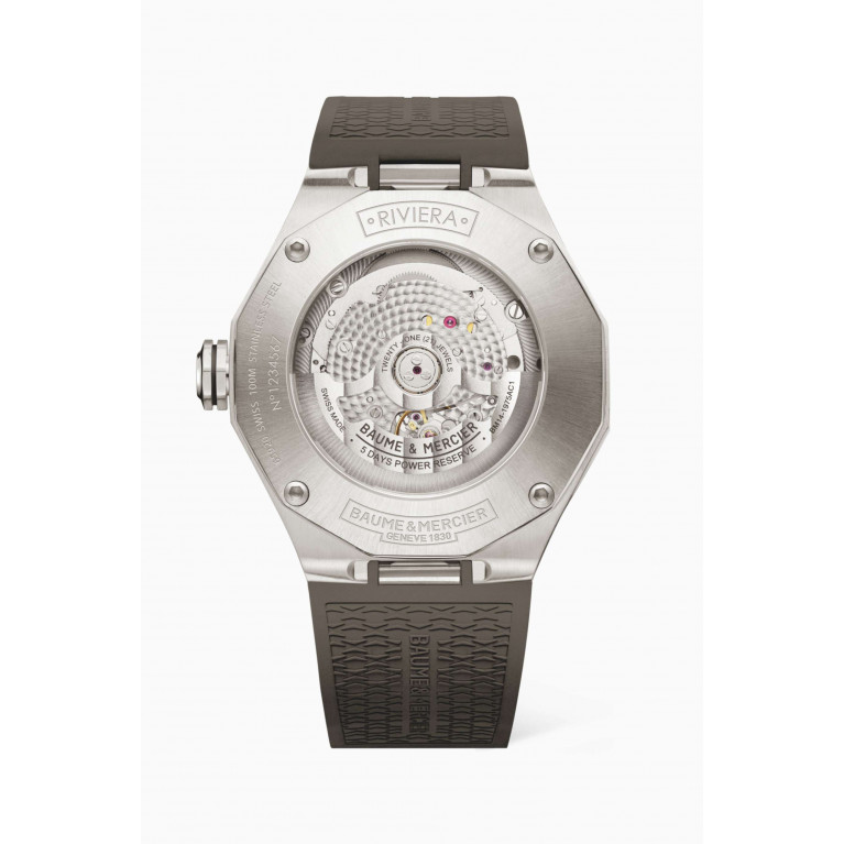 Baume & Mercier - Riviera Automatic Moon Phase Steel Watch, 43mm