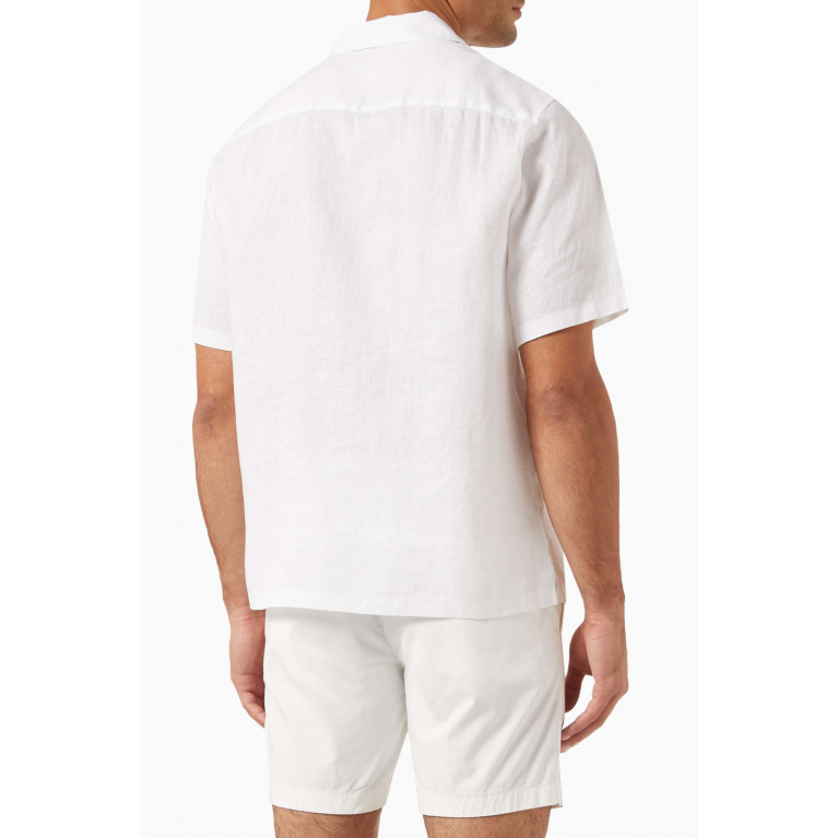 Theory - Noll Shirt in Relaxed Linen White