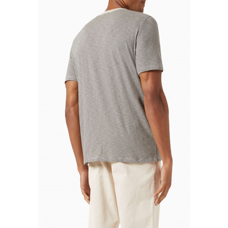 Theory - Striped T-shirt in Cotton Jersey