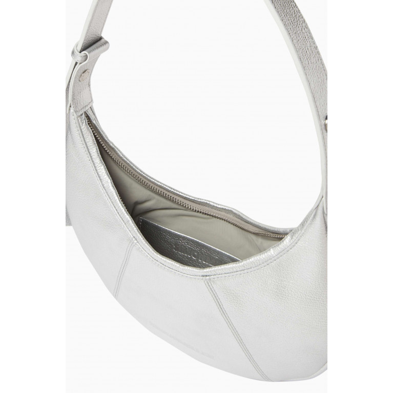 Simon Miller - Mini Dough Bag in Foil Leather Silver