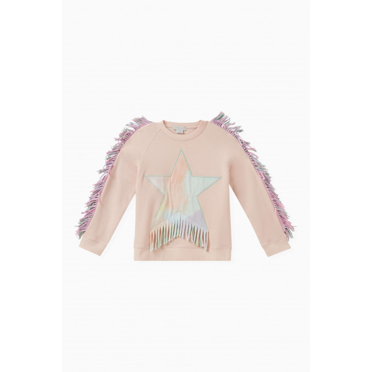 Stella McCartney - Fringe Star-embroidered Sweatshirt in Cotton