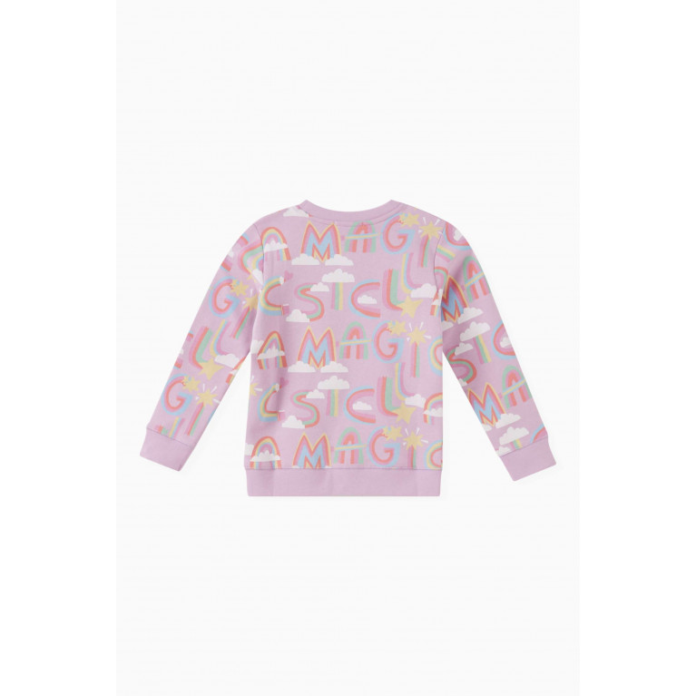 Stella McCartney - Abstract-print Sweatshirt in Organic Cotton