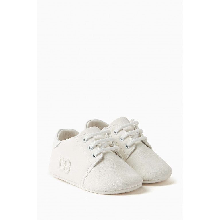 Dolce & Gabbana - DG Logo Embroidery Sneakers in Suede
