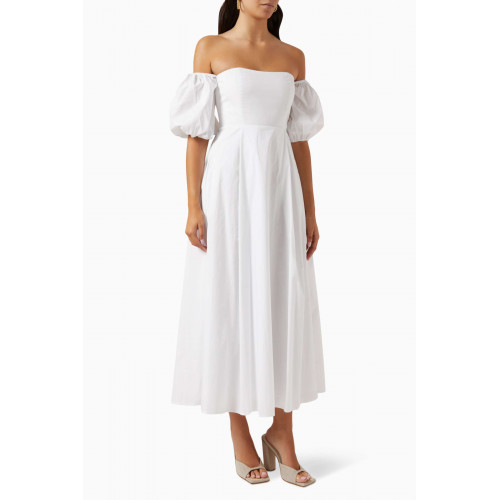 Bird & Knoll - Ziggy Dress in Cotton White