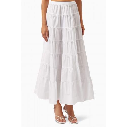Bird & Knoll - Syd Tiered Maxi Skirt in Cotton