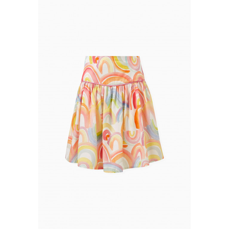 Stella McCartney - Rainbow-print Skirt in Cotton