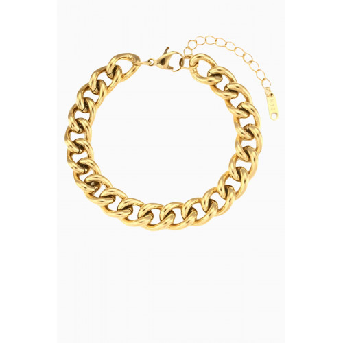 The Jewels Jar - Anchor Bracelet in 18kt Gold-plated Stainless Steel