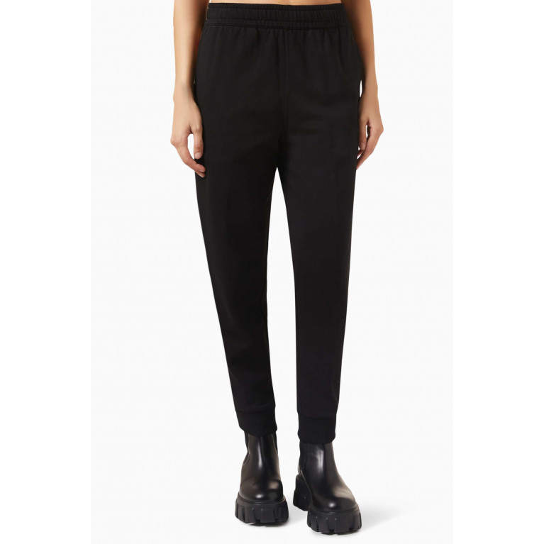 Burberry - Check Panel Jogging Pants in Cotton