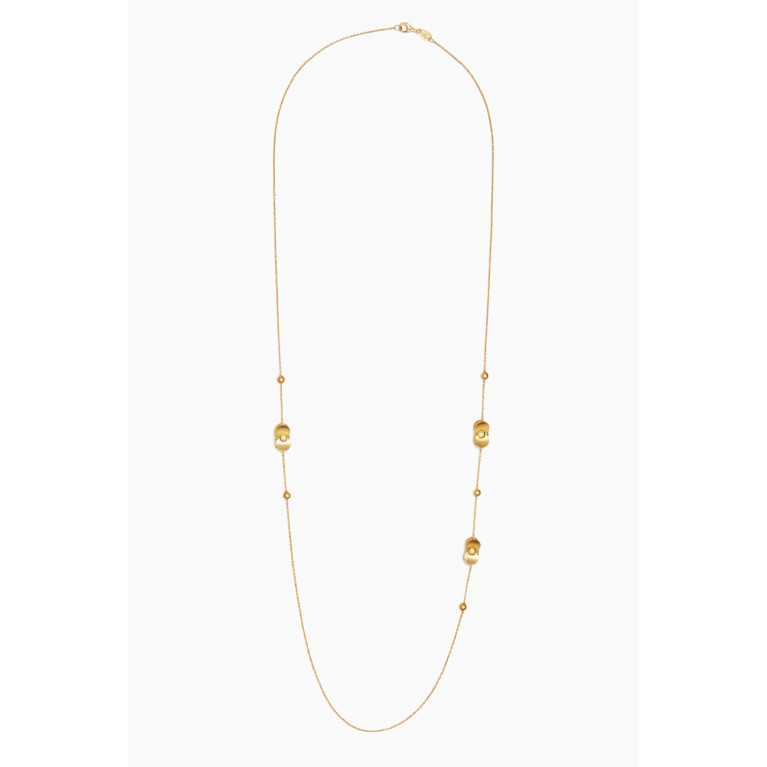 Damas - Moda Fiocco Long Necklace in 18kt Gold