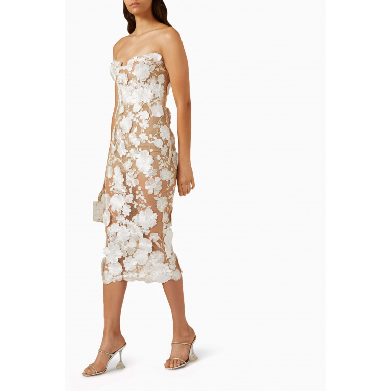 Bronx and Banco - Jasmine Midi Dress in Lace