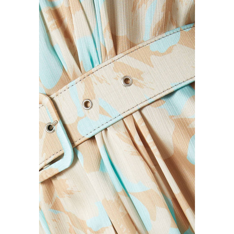 Latifa - Arian Floral-print Belted Maxi Dress