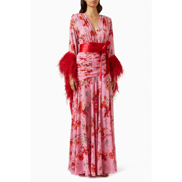 Bronx and Banco - Geisha Poppy Gown in Silk