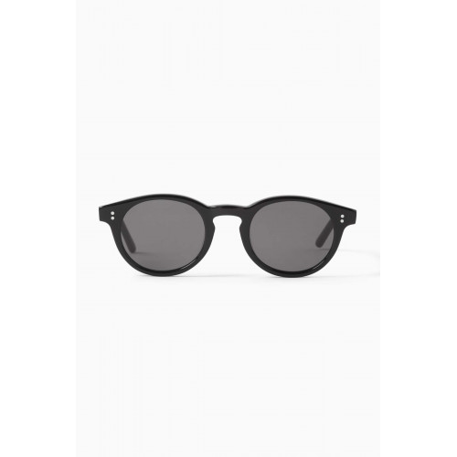 Chimi - 03.2 Round Sunglasses in Acetate Black