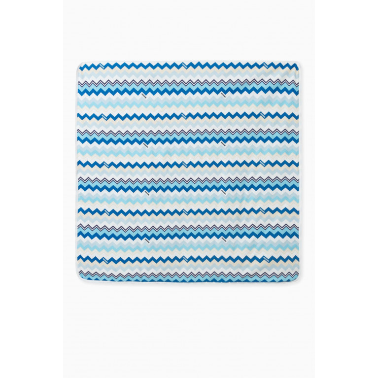 Missoni - Signature Print Blanket in Cotton Blue