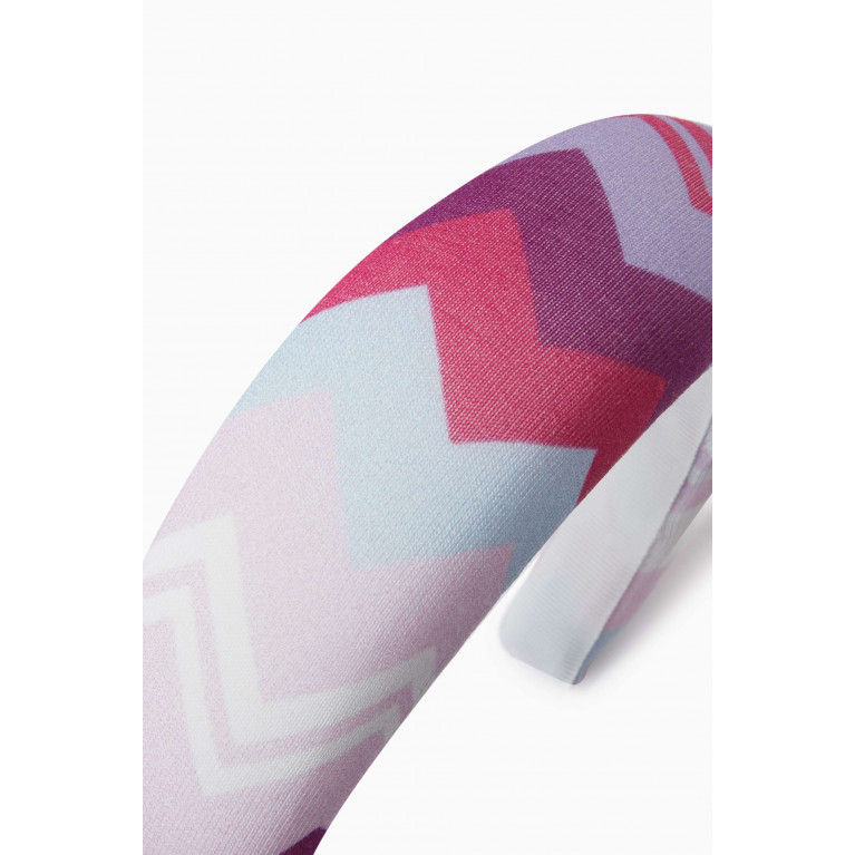 Missoni - Zigzag Headband in Cotton Pink