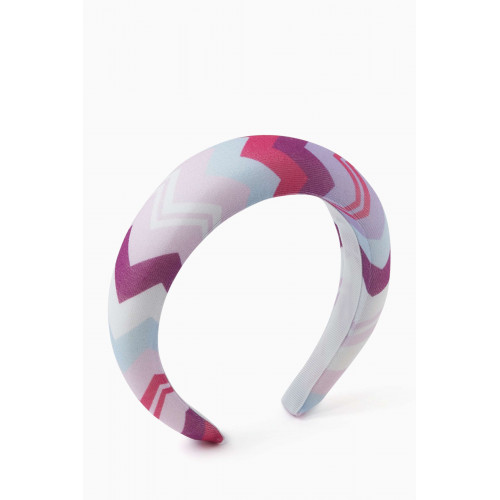 Missoni - Zigzag Headband in Cotton Pink