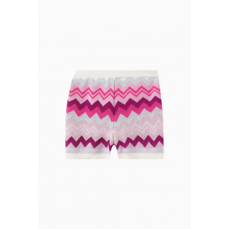 Missoni - All-over Zigzag Print Shorts in Cotton