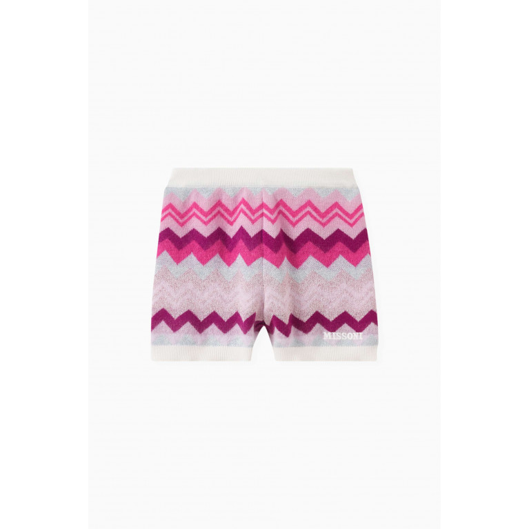 Missoni - All-over Zigzag Print Shorts in Cotton