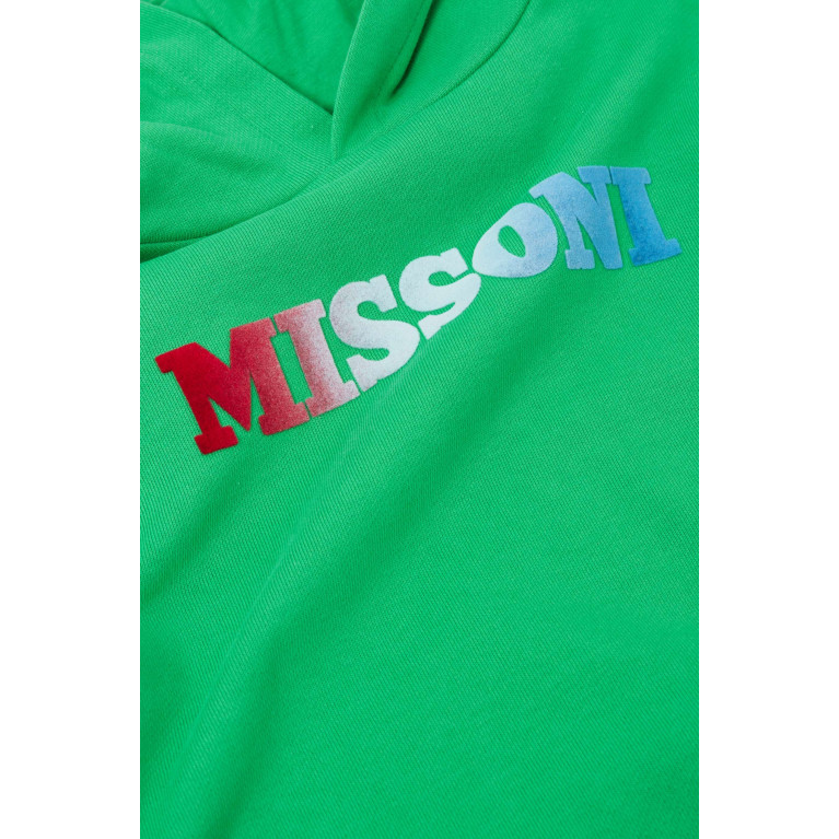 Missoni - Logo Hoodie in Cotton Green