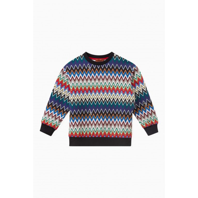 Missoni - Zig Zag Sweatshirt in Cotton Knit