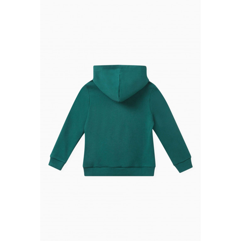 Missoni - Logo-embroidered Hoodie in Cotton Green