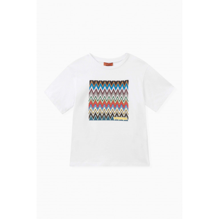 Missoni - Zigzag-print T-shirt in Cotton