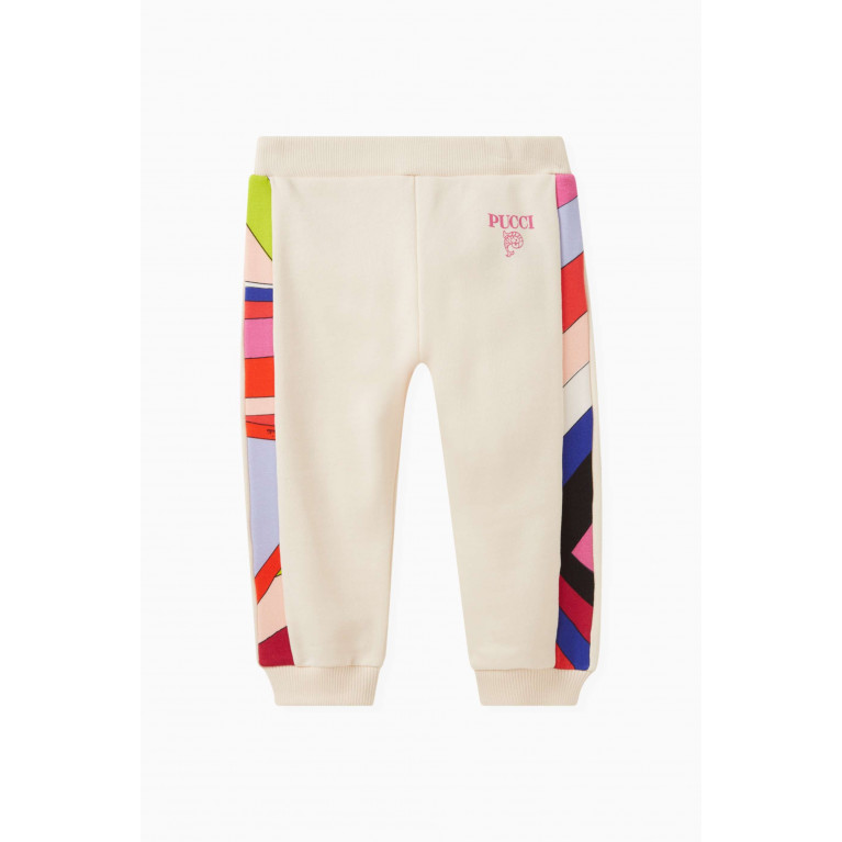 Emilio Pucci - Abstract-detail Logo Sweatpants in Cotton