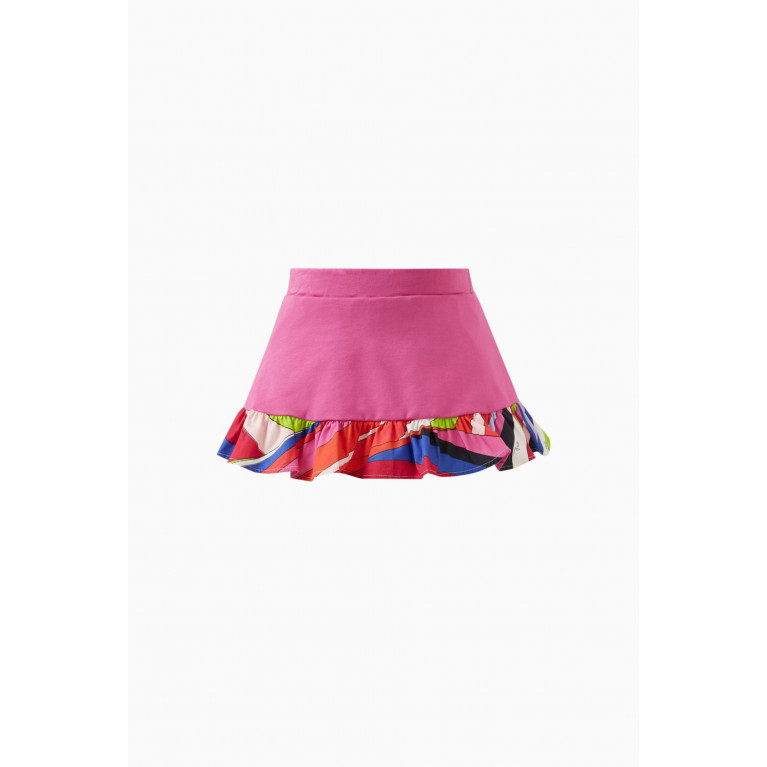 Emilio Pucci - Abstract-print Skirt in Cotton